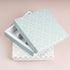 Moroccan Powder Blue Gold Foil Rigid Chocolate Box ( Cavity of 9 pcs )