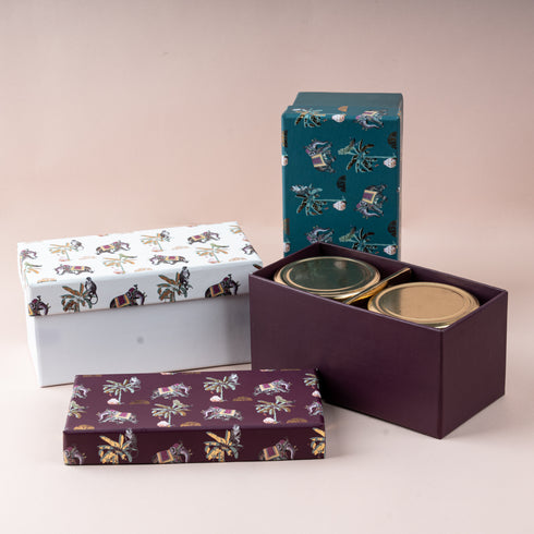 Jar Box of 2 - Van Mahal ( Ivory )