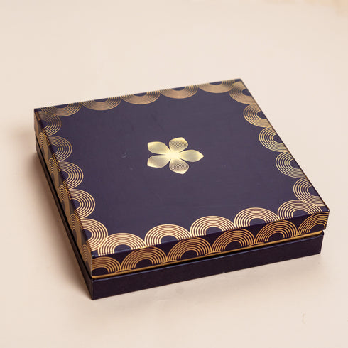 Utsav Midnight Purple Cuff Style Mithai/Chocolate Box ( Cavity of 16 pcs )