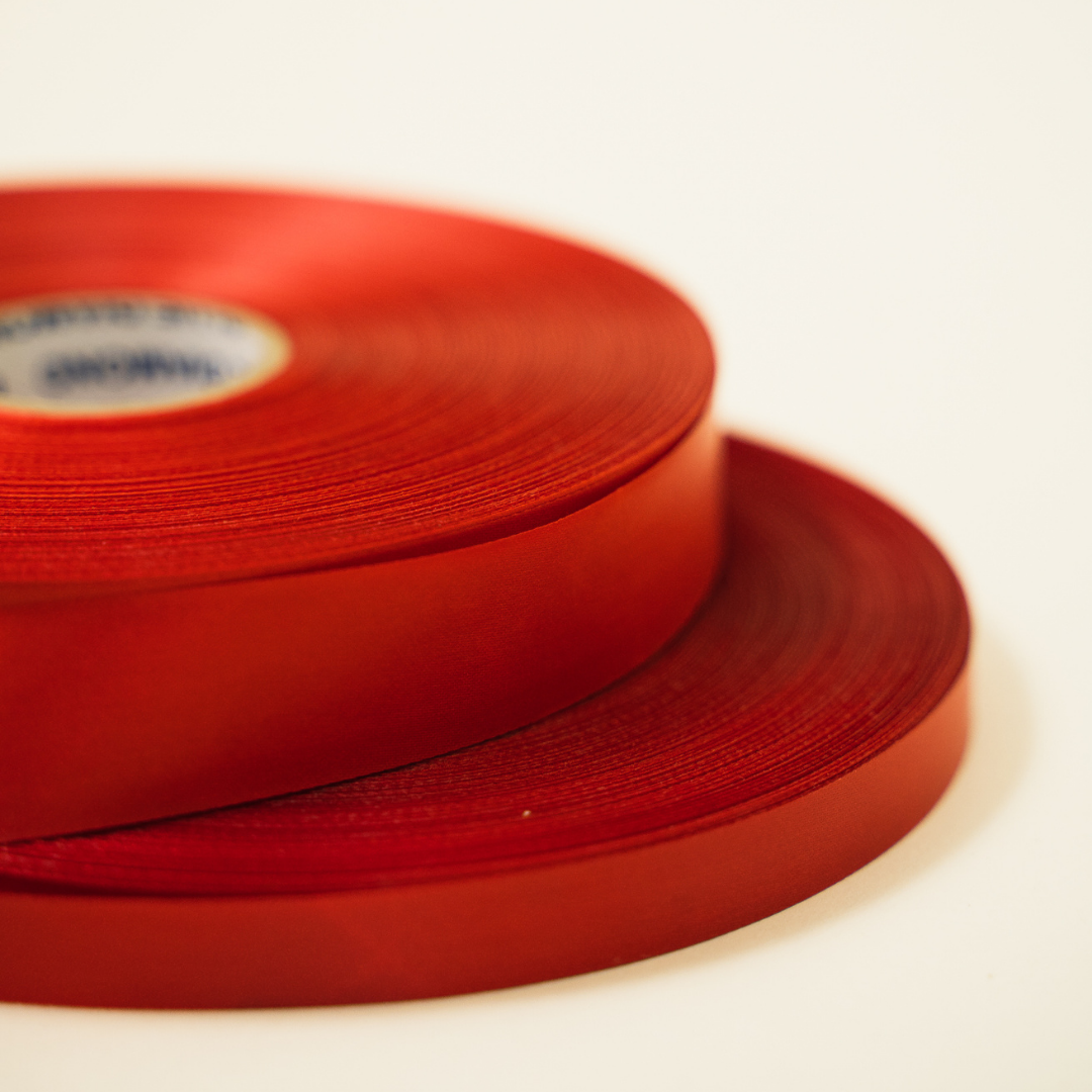 1 inch red satin ribbon on sale
