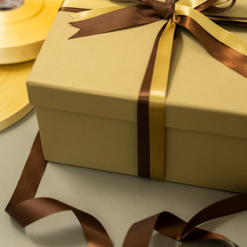 Satin Ribbon Gold Colour