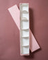 Blush Pink Rigid Chocolate Box (Cavity of 6 pcs)