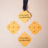 Festive Tag - Yellow (Pack of 10 pcs - Love, Light & Celebration)