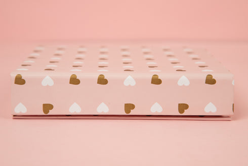 Pink Heart Magnetic Chocolate Box (Cavity of 12 pcs)