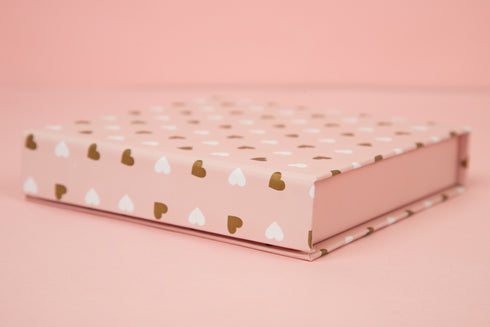 Pink Heart Magnetic Chocolate Box (Cavity of 12 pcs)