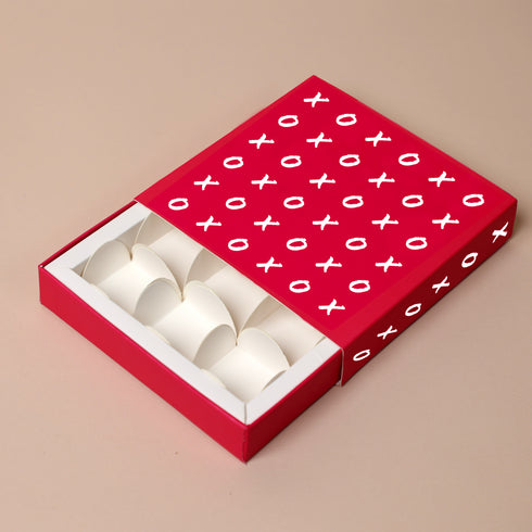 XOXO Print Valentine's Edit Chocolate Box (Cavity of 9 pcs)