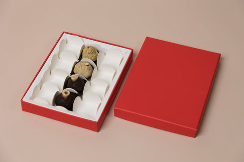 Red Rigid Chocolate Box (Cavity of 12 pcs)