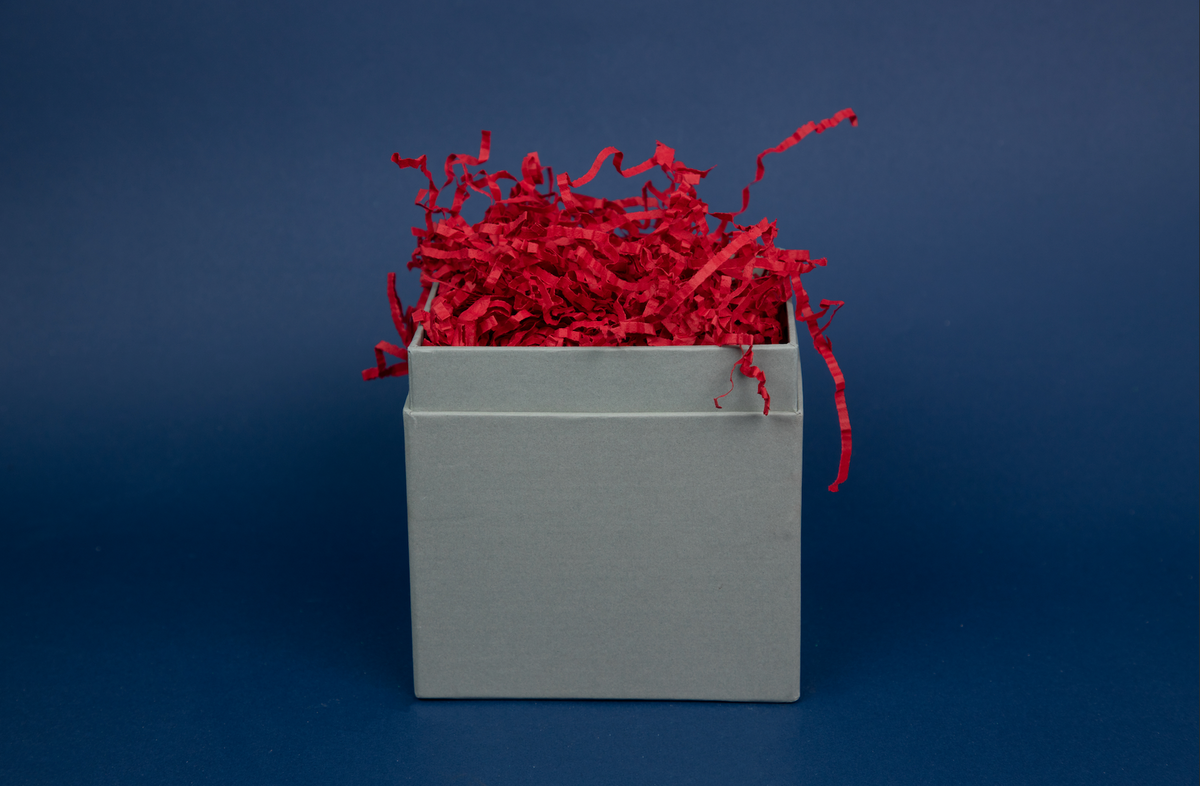 Red Shredded Paper The Packing Company