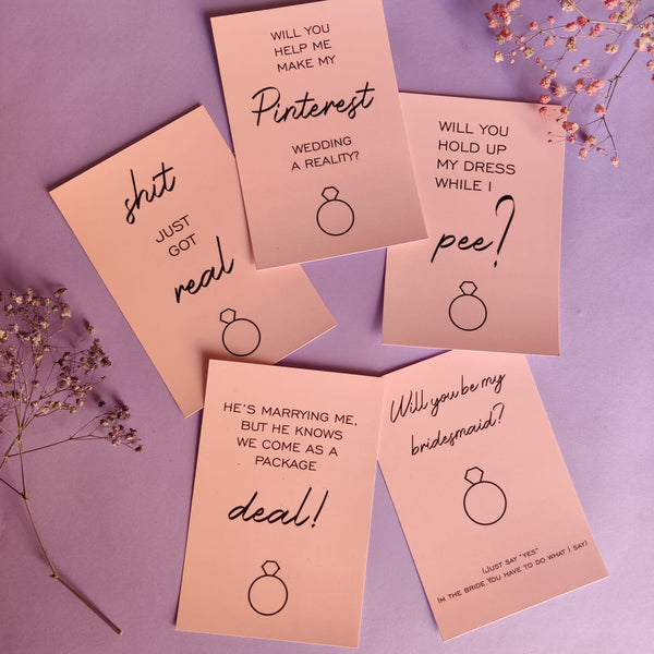 Bridesmaid Message Cards (Pack of 5)