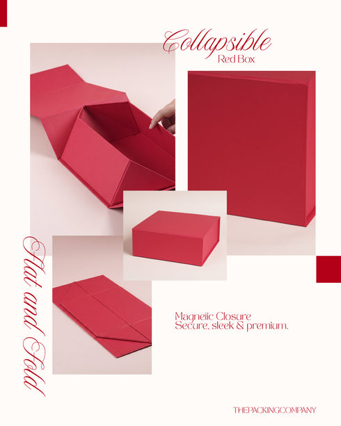 Collapsible Magnetic Red Box