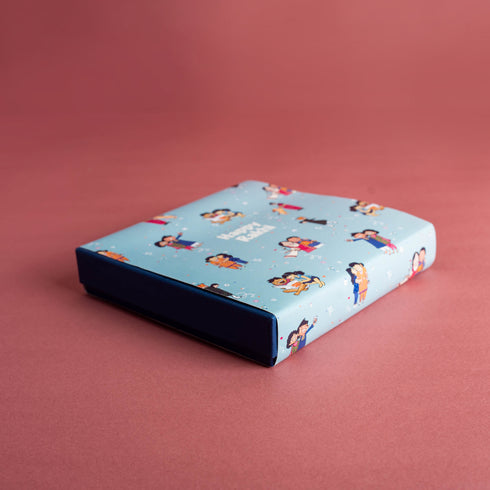 Navy Blue Chocolate Box with Rakhi Sleeve (Cavity of 9 pcs)
