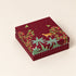 Bageecha Burgundy Cuff Style Mithai/Chocolate Box ( Cavity of 9 pcs )