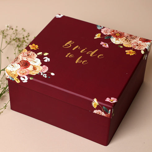 Bride to Be Rigid Gift Box (Crimson Red)