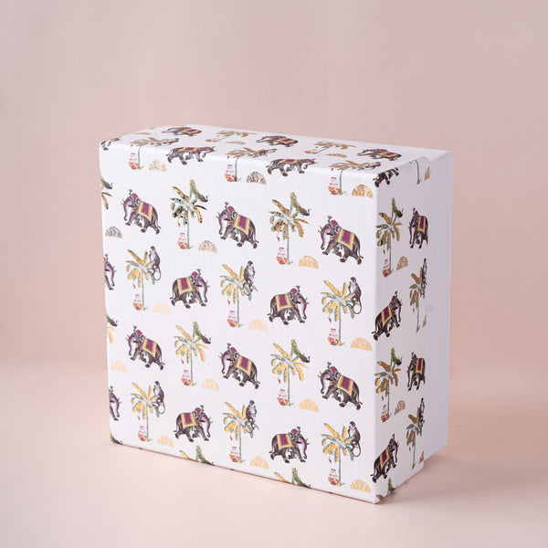 Van Mahal Gold Foil Box (Ivory)