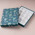 Van Mahal Gold Foil Rigid Chocolate Box ( Persian Green  - Cavity of 12 pcs)