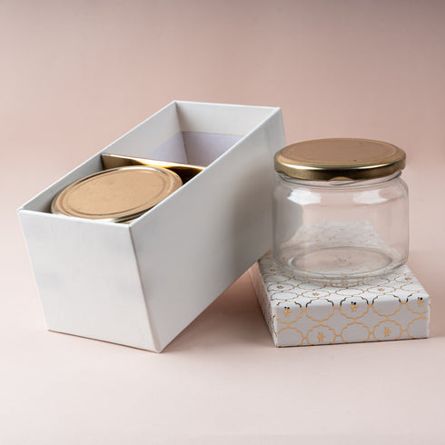 Moroccan Jar Box of 2 - Ivory