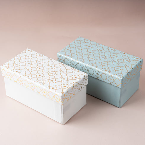 Moroccan Jar Box of 2 - Powder Blue