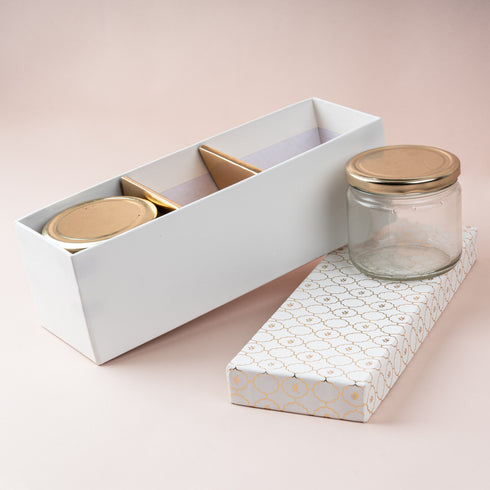 Moroccan Jar Box of 3 - Ivory