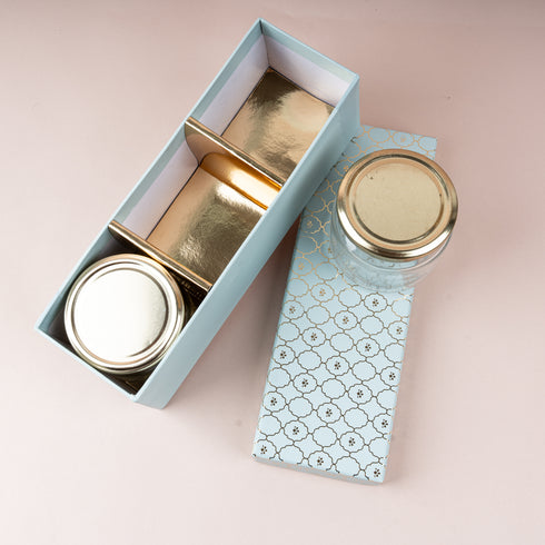 Moroccan Jar Box of 3 - Powder Blue