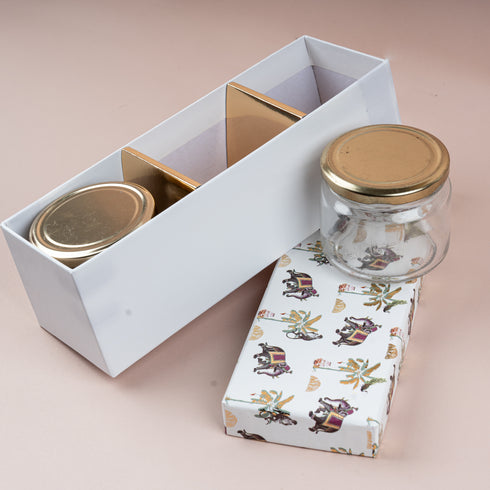 Jar Box of 3 - Van Mahal ( Ivory )