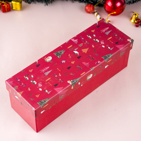 Nordic Noel Box of 3 - Crimson Red