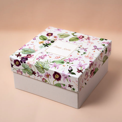 Twilight Orchid Box with Happy Rakhi Sticker