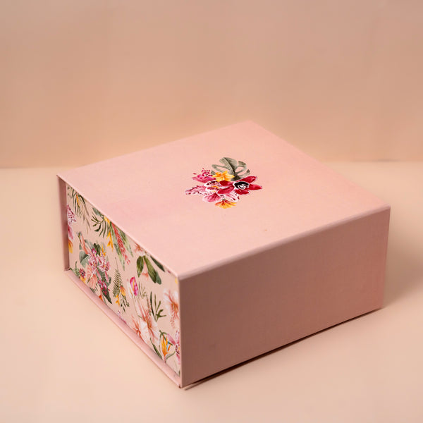 Botanical Coral Pink Magnetic Box