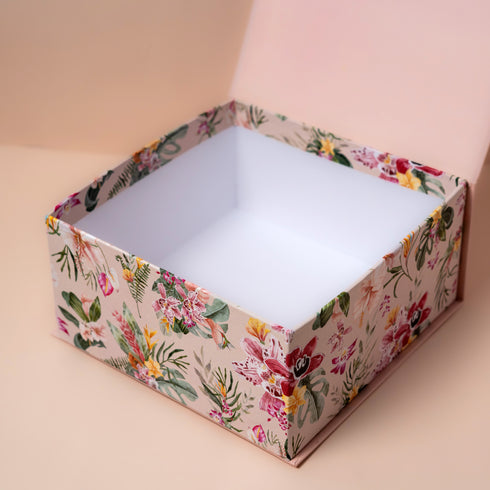 Botanical Coral Pink Magnetic Box