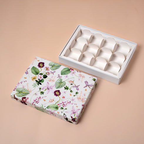 Twilight Orchid Rigid Chocolate Box ( Cavity of 12 pcs )
