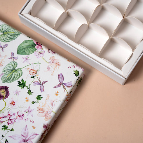 Twilight Orchid Rigid Chocolate Box ( Cavity of 12 pcs )