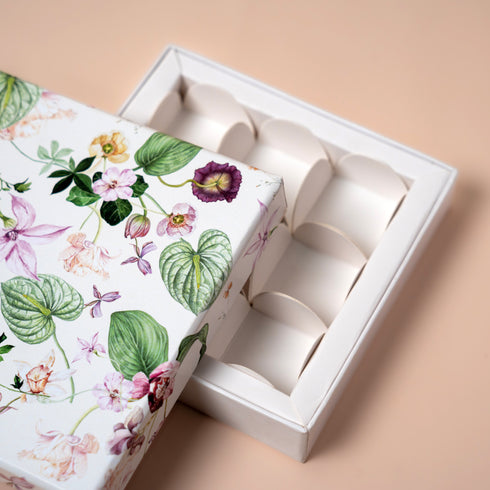 Twilight Orchid Rigid Chocolate Box ( Cavity of 9 pcs )