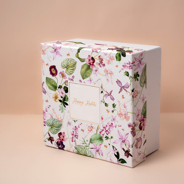 Twilight Orchid Box with Happy Rakhi Sticker