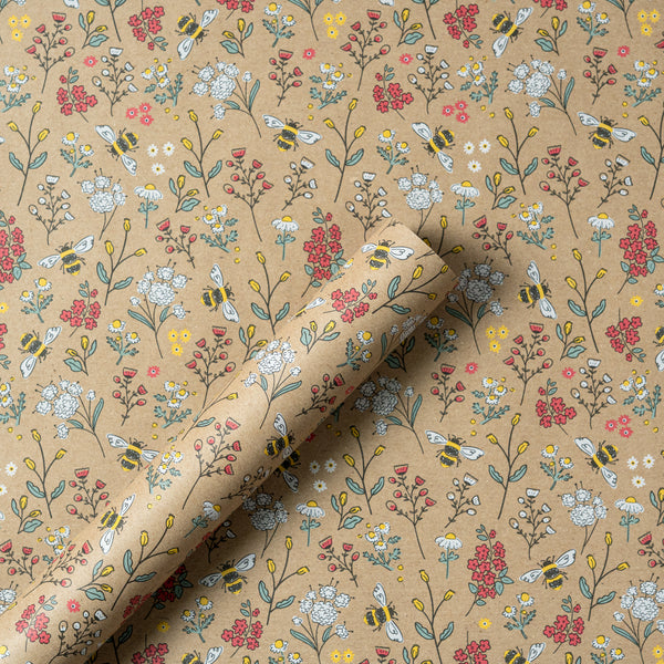 Bee & Bloom Wrapping Roll (2 MTRS (27.5X79 INCHES)