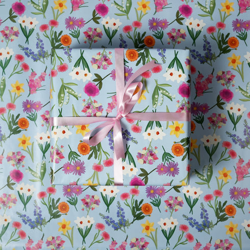 Floral Mist Wrapping Roll (2 MTRS - 27.5X79 INCHES)