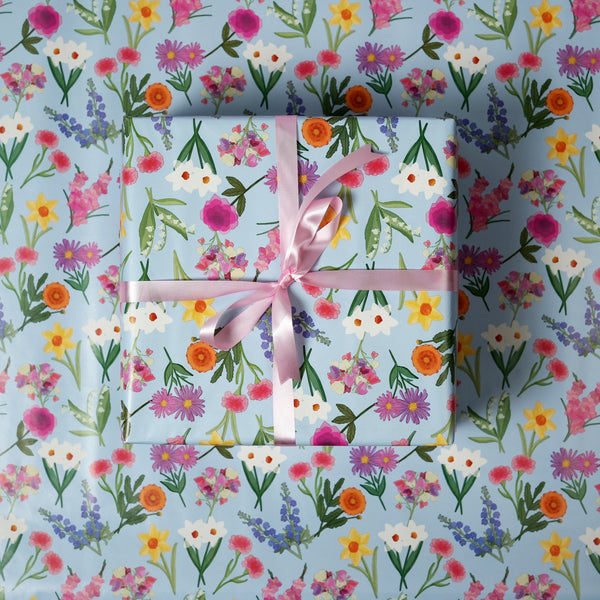 Floral Mist Wrapping Roll (2 MTRS - 27.5X79 INCHES)