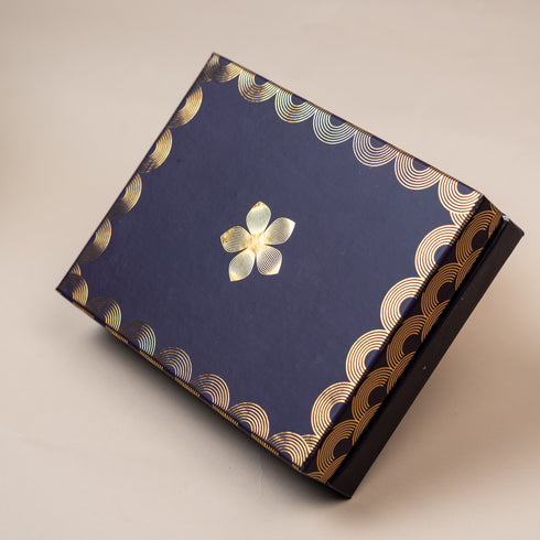 Utsav Midnight Purple Cuff Style Mithai/Chocolate Box ( Cavity of 12 pcs )