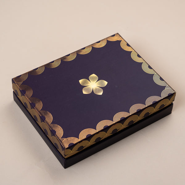 Utsav Midnight Purple Cuff Style Mithai/Chocolate Box ( Cavity of 12 pcs )