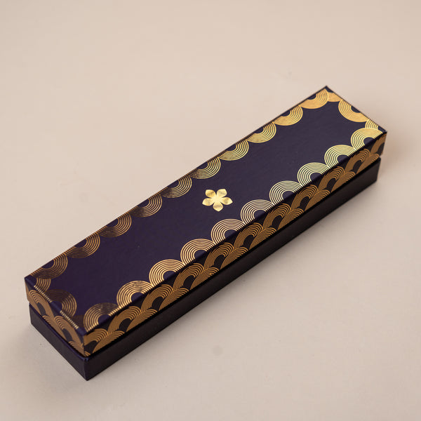 Utsav Midnight Purple Cuff Style Mithai/Chocolate Box ( Cavity of 6 pcs )