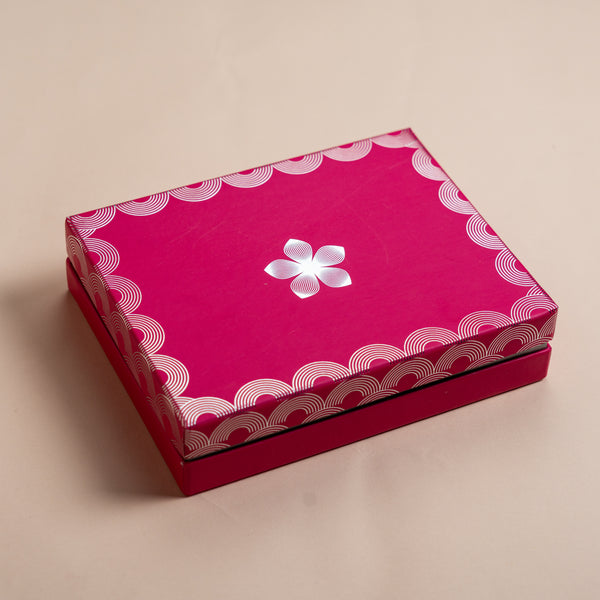 Utsav Rani Pink Cuff Style Mithai/Chocolate Box ( Cavity of 12 pcs )