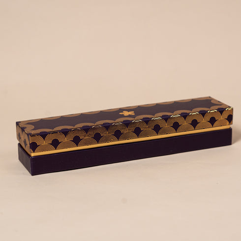 Utsav Midnight Purple Cuff Style Mithai/Chocolate Box ( Cavity of 6 pcs )