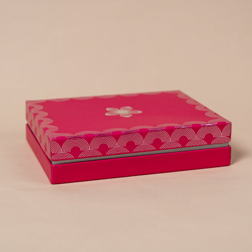Utsav Rani Pink Cuff Style Mithai/Chocolate Box ( Cavity of 12 pcs )