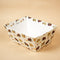 Van Mahal Gold Foil Basket (Ivory)