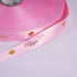 Happy Rakhi Gold Embossed Floret Ribbon (Pink)