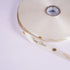 Happy Rakhi Gold Embossed Floret Ribbon (Ivory)