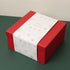 Christmas Red Gift Box with Snowflakes Sleeve