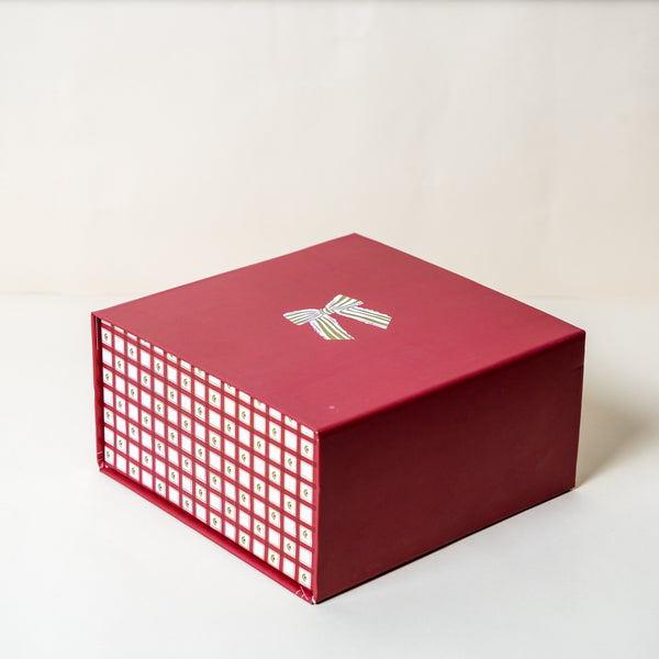 Christmas Bow Red Magnetic Gift Box
