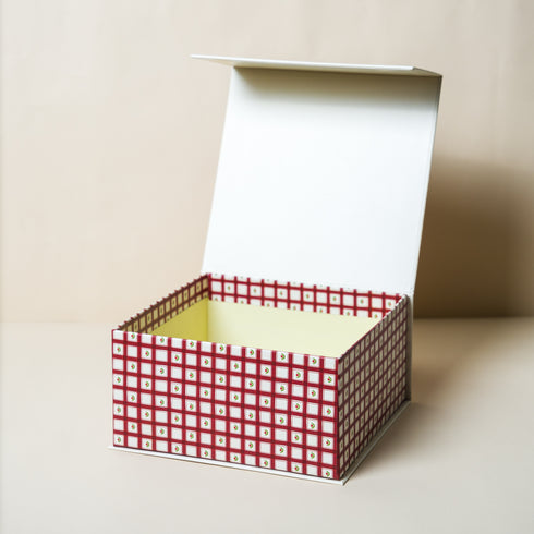 Christmas Bow Cream Magnetic Gift Box