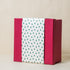 Red Gift Box with Christmas Forest Sleeve