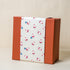 Rust Gift Box with Cream Happy Santa Sleeve