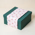 Green Gift Box with Pink Happy Santa Sleeve